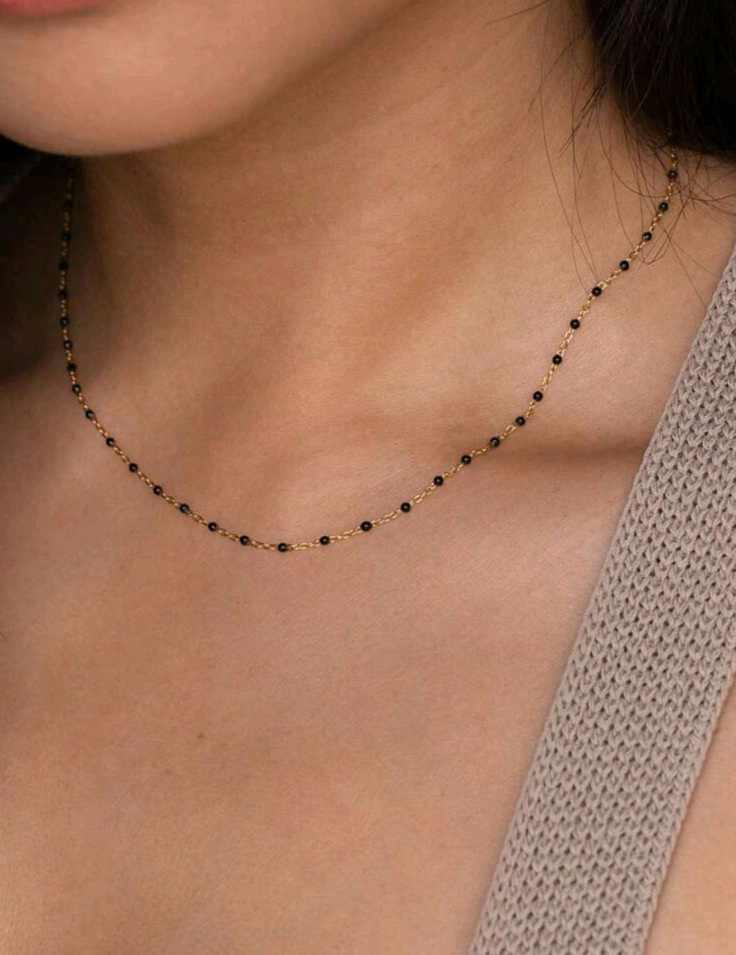 Collier gija noir