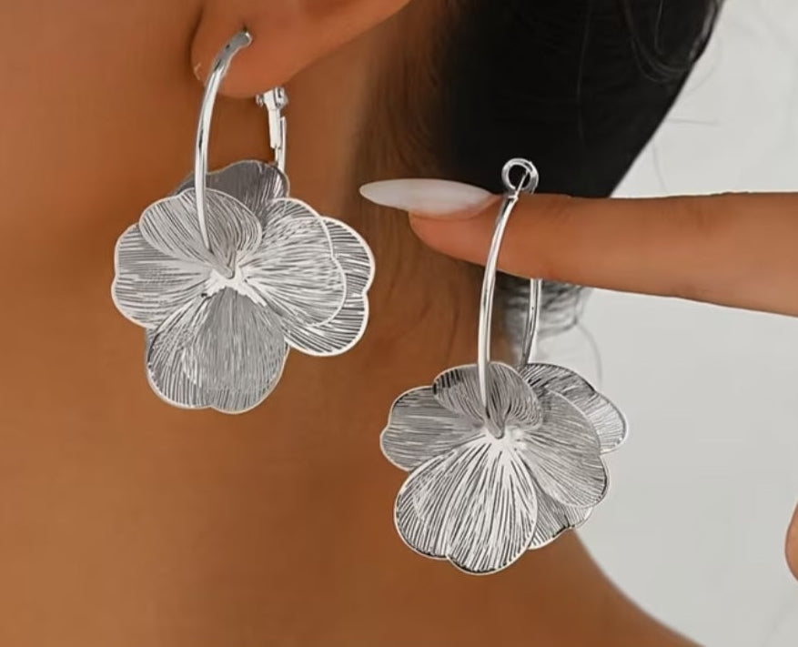 Boucles mea argenté