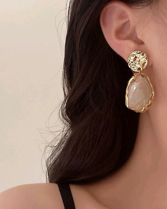 Boucle nacre champagne