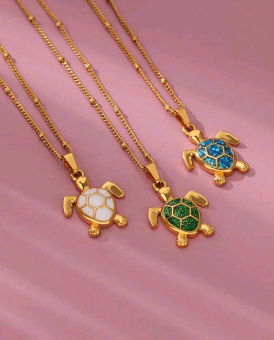 Collier tortal vert